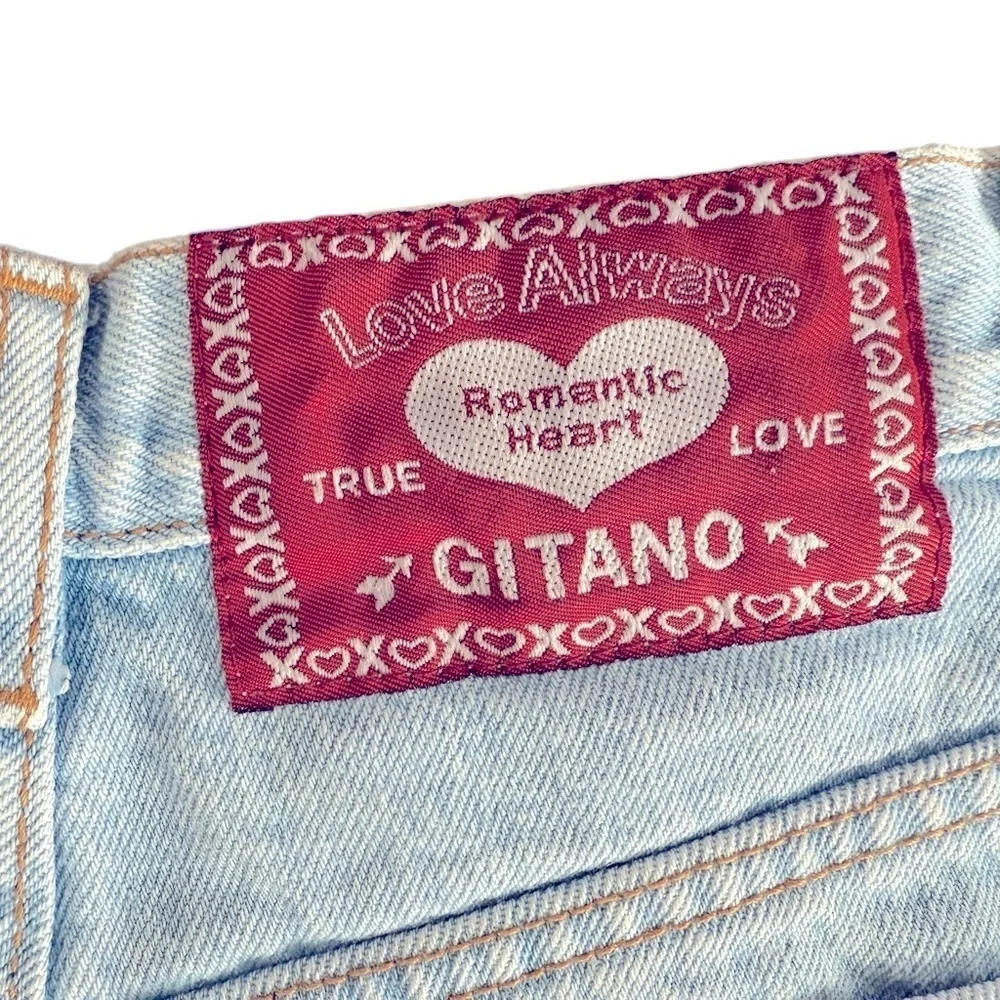 Gitano women’s vintage denim cutoff shorts. No size tag but 24” waist